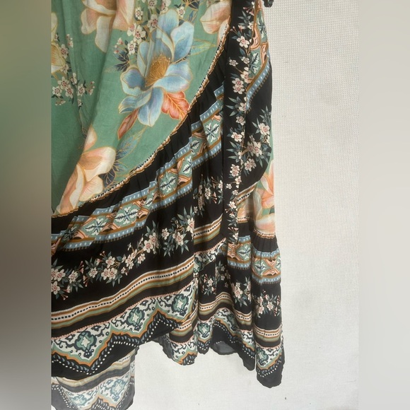 Anthropologie FARM RIO Monica Wrap Dress Floral Print - Picture 10 of 16